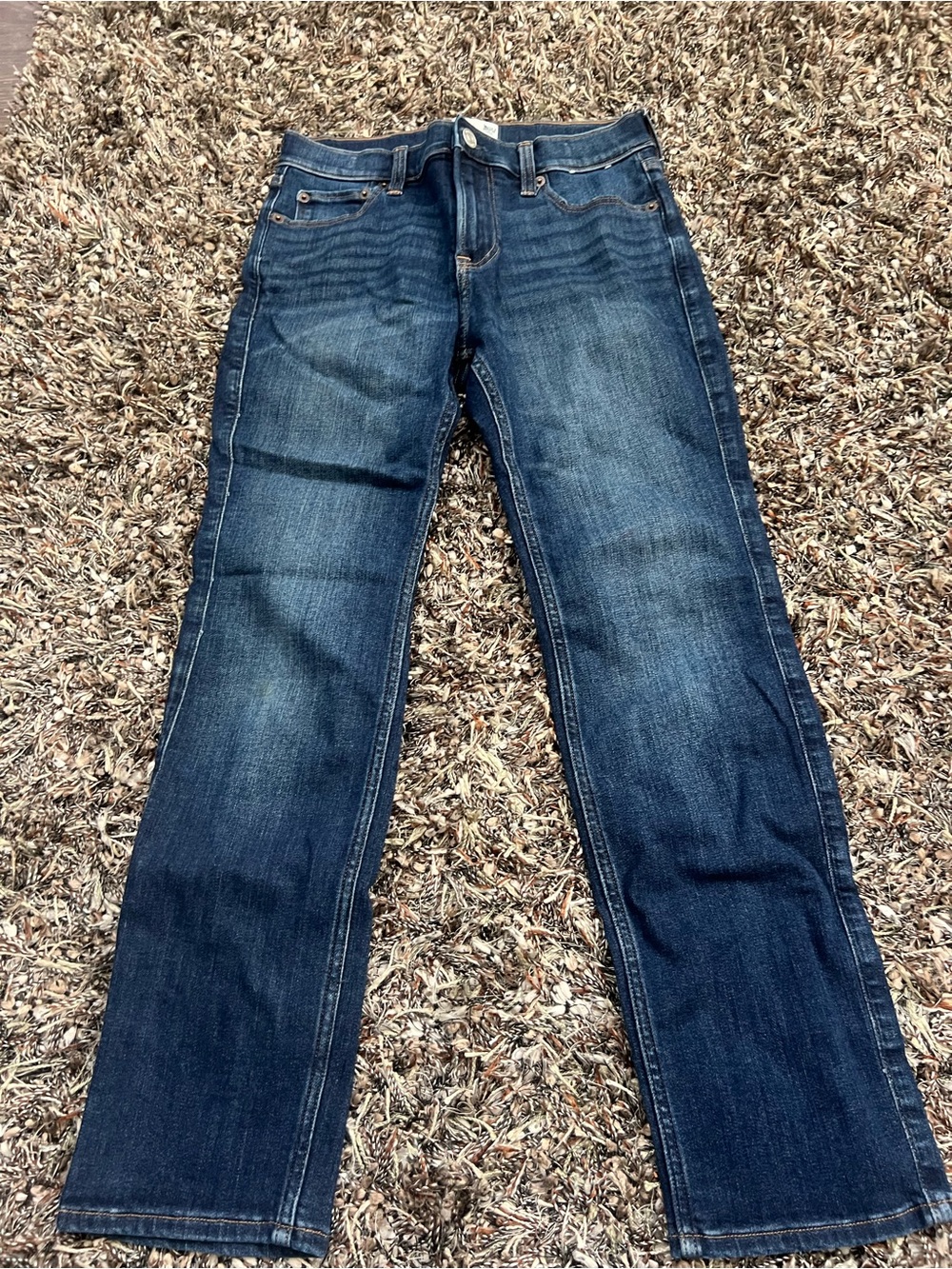 Abercrombie Kids Boys Skinny Jeans 11/12 Dark Wash Denim